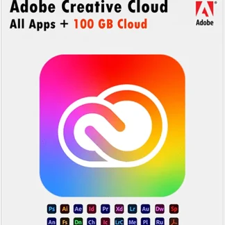 Adobe Creative Cloud All Apps 100GB for 1 year Personal Upgrade