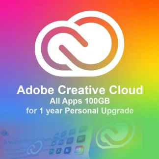 Adobe Creative Cloud All Apps 100GB for 1 year Personal Upgrade