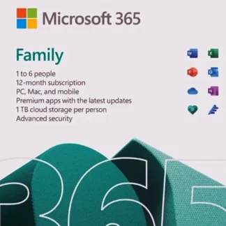 Microsoft Office 365 Family 12 Months Subscription