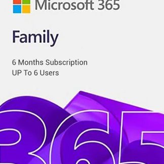 Microsoft Office 365 Family – 6 Months Subscription | Up to 6 Users