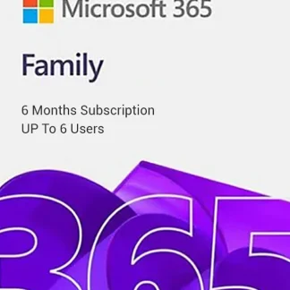 Microsoft Office 365 Family – 6 Months Subscription | Up to 6 Users