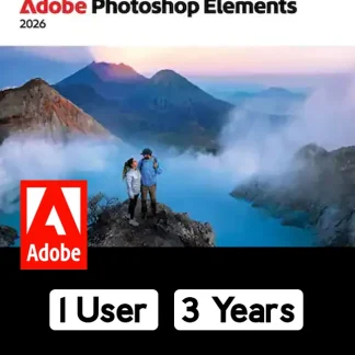 Photoshop Elements 2026 PC Mac 1 User 3 Years US Key