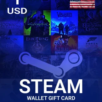 Steam Wallet Gift Card 1 USD Key - UNITED STATES