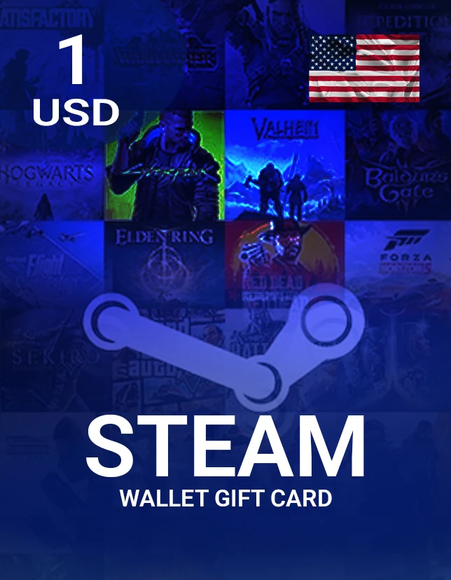 Steam Wallet Gift Card 1 USD Key – UNITED STATES