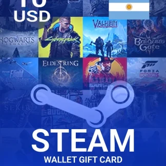 Steam Wallet Gift Card 10 USD Key - ARGENTINA
