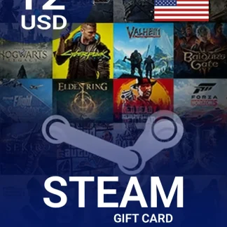 Steam Wallet Gift Card 12 USD Key - UNITED STATES