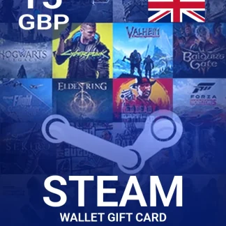 Steam Wallet Gift Card 15 GBP Key - UNITED KINGDOM