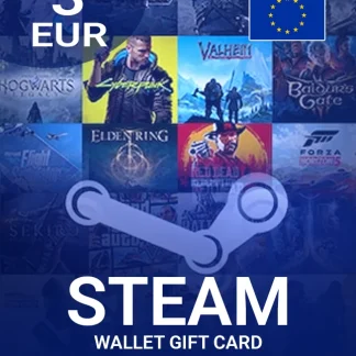 Steam Wallet Gift Card 3 EUR Key EU