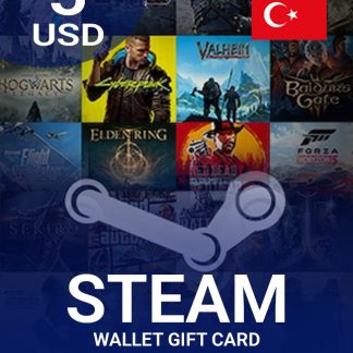 Steam Wallet Gift Card 5 USD Key - TURKEY