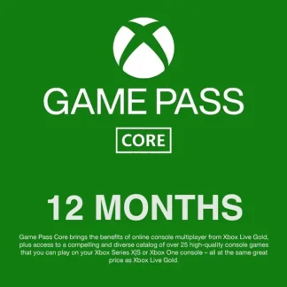 Xbox Game Pass Core 12 Month Code